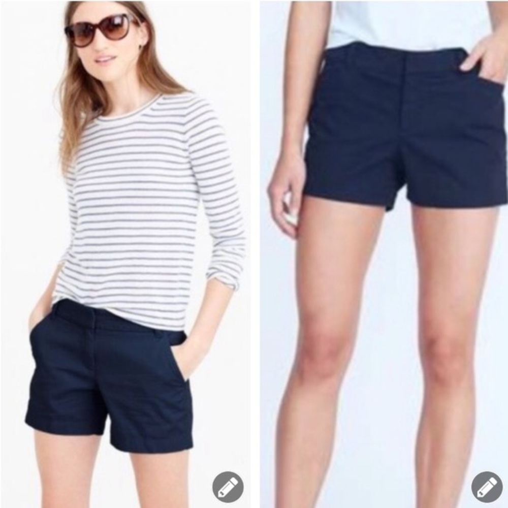 J.CREW 3” chino shorts